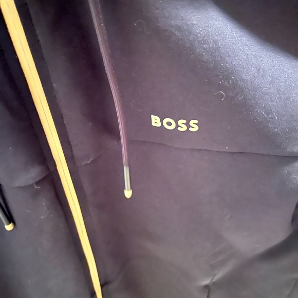 Men’s Boss Zip up Sweat Jacket. Blue in color & so stylish. Size M Beautiful.🤩 - Picture 6 of 7